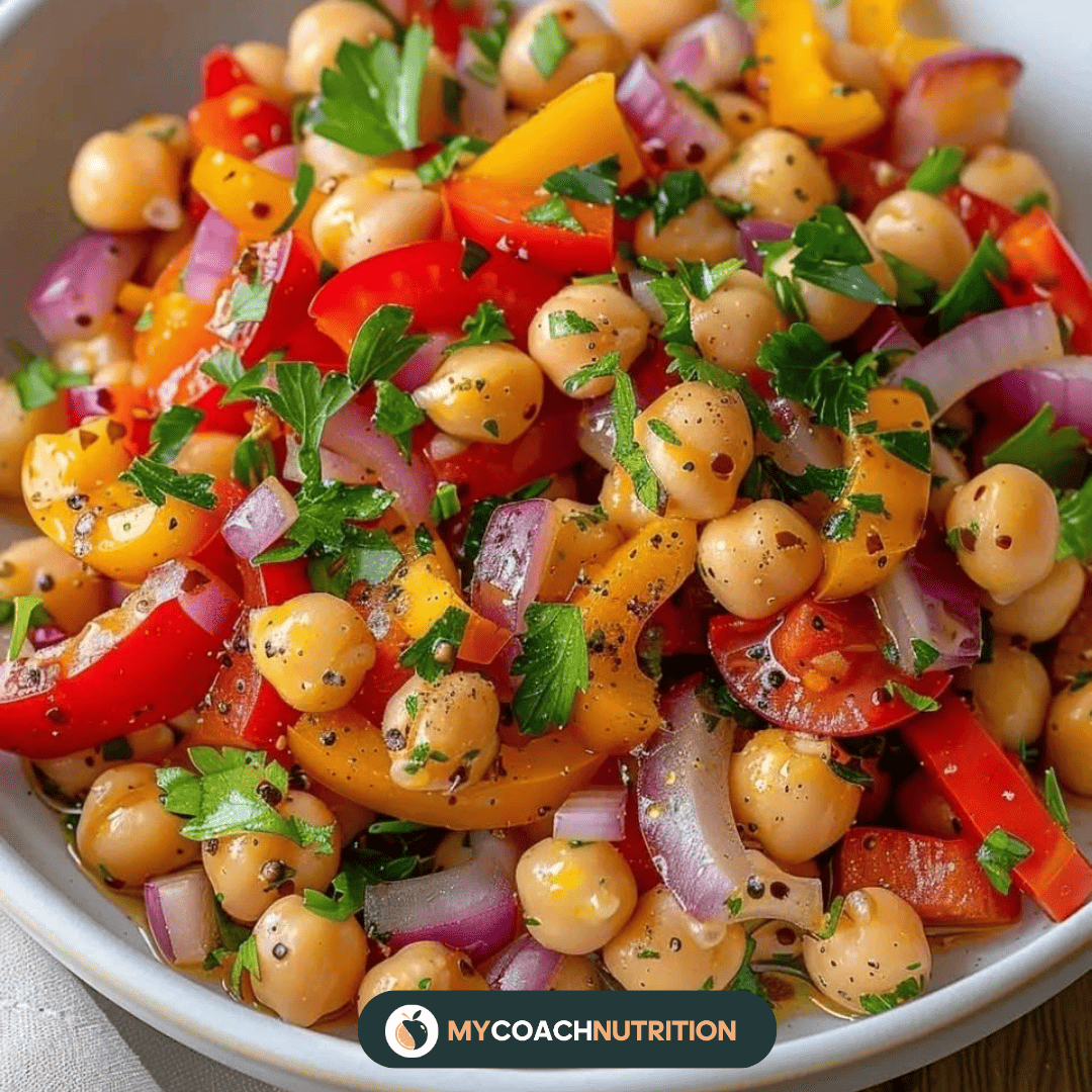 Salade de Pois Chiches à la Méditerranéenne - MyCoachNutrition
