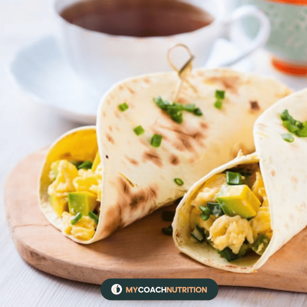 Wraps aux Œufs Brouillés & Avocat