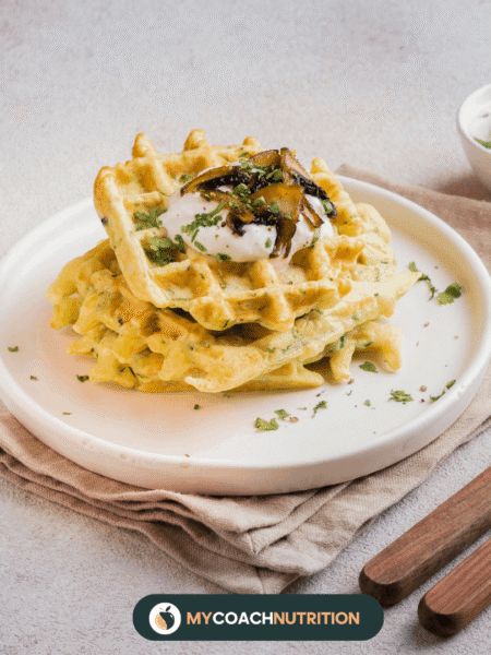 Gaufres salées de Patate Douce, Burrata - freepik