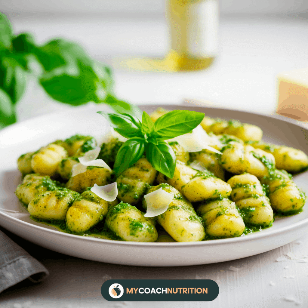 Gnocchis poêlés courgette, épinards & chèvre frais - freepik