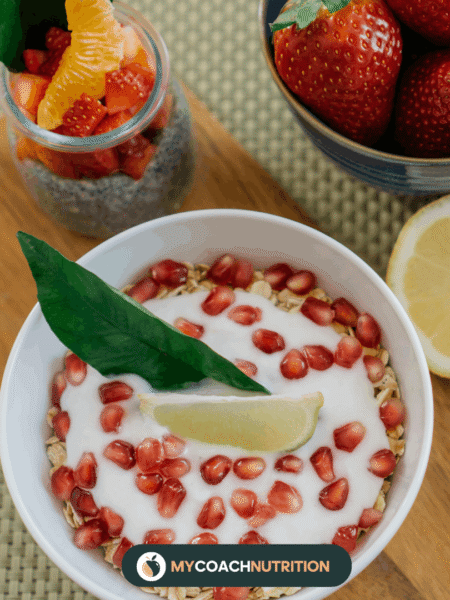 Flocons d’avoine fraise, citron vert & basilic - d3images