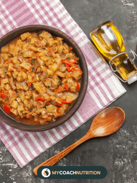 Curry léger aubergine, tomate & pois chiches - KamranAydinov